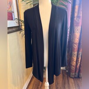 Ann Taylor Black Open Front Women's Sweater